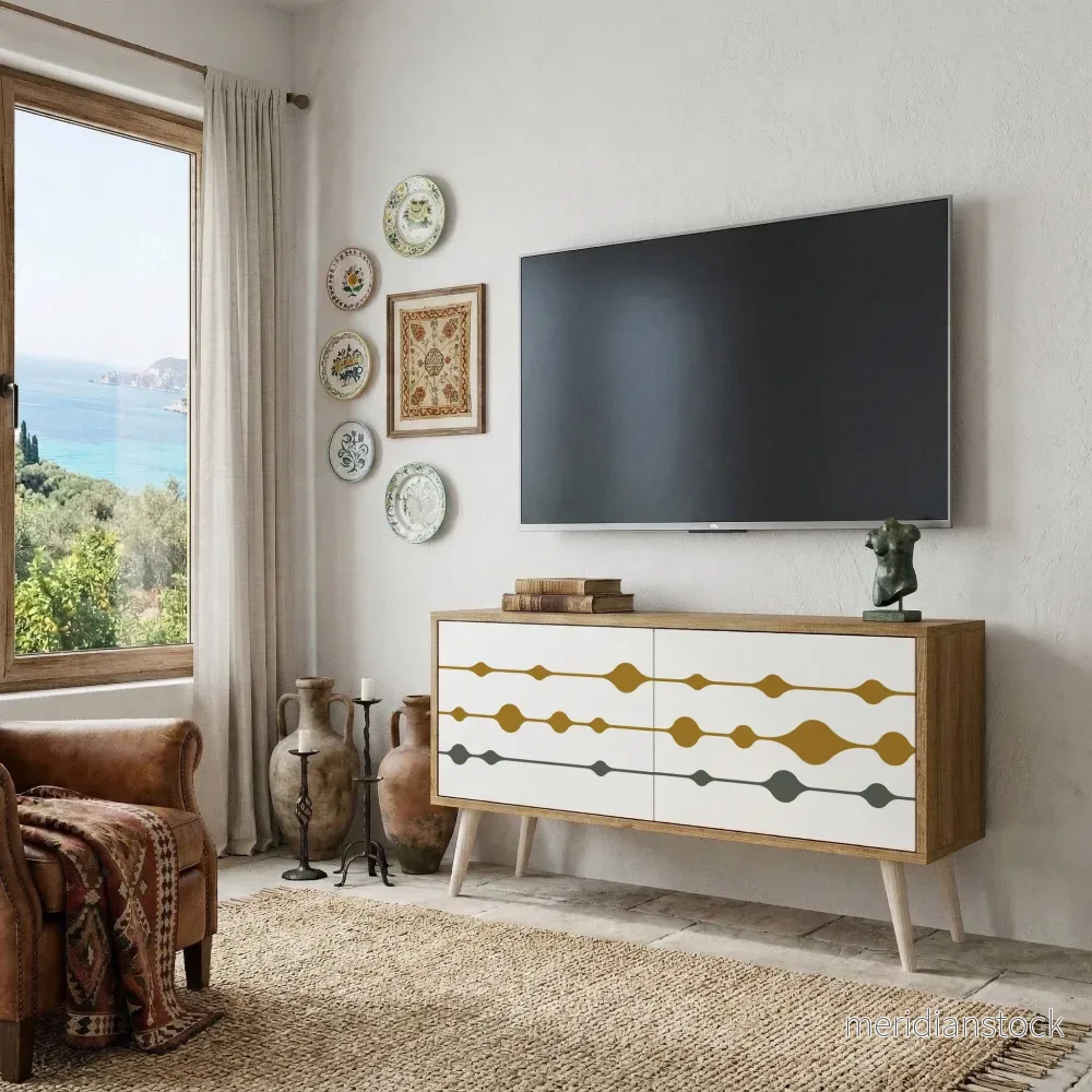 VIVID TONE Kompakt TV-bänk med 2 dörrar - Bild 3