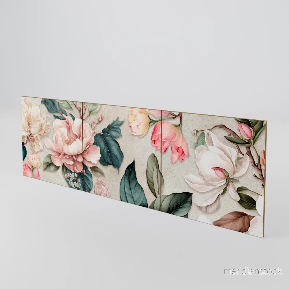 FLORAL GRACE Luckset med 3 dörrar till sideboard FLORAL GRACE Luckset med 3 dörrar till sideboard
