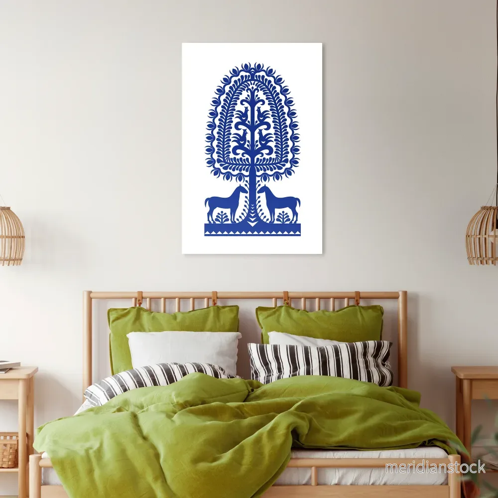 POLISH FOLK ART Vertical Canvas Print - Bild 2