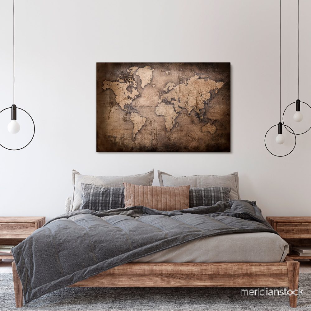 VINTAGE WORLD CHRONICLE Horizontal Canvas Print - Bild 2