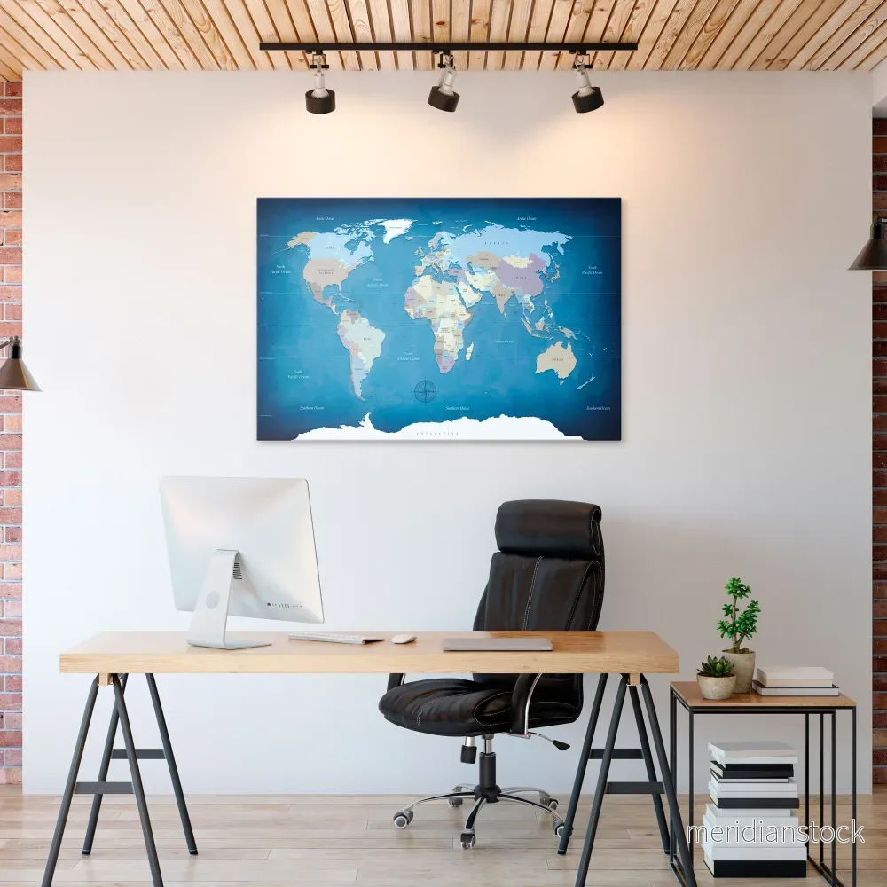 MAPS OF INSPIRATION Horizontal Canvas Print - Bild 2