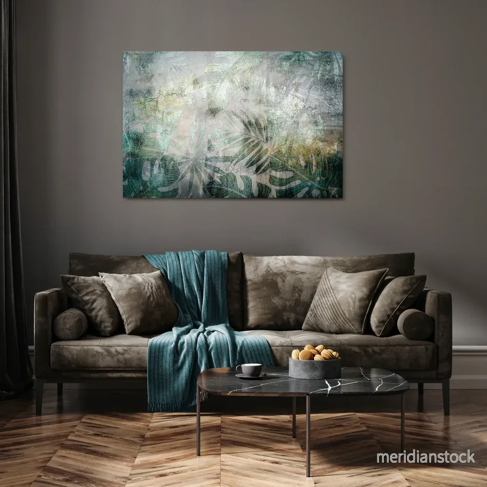 HARMONY IN GREENERY Horizontal Canvas Print