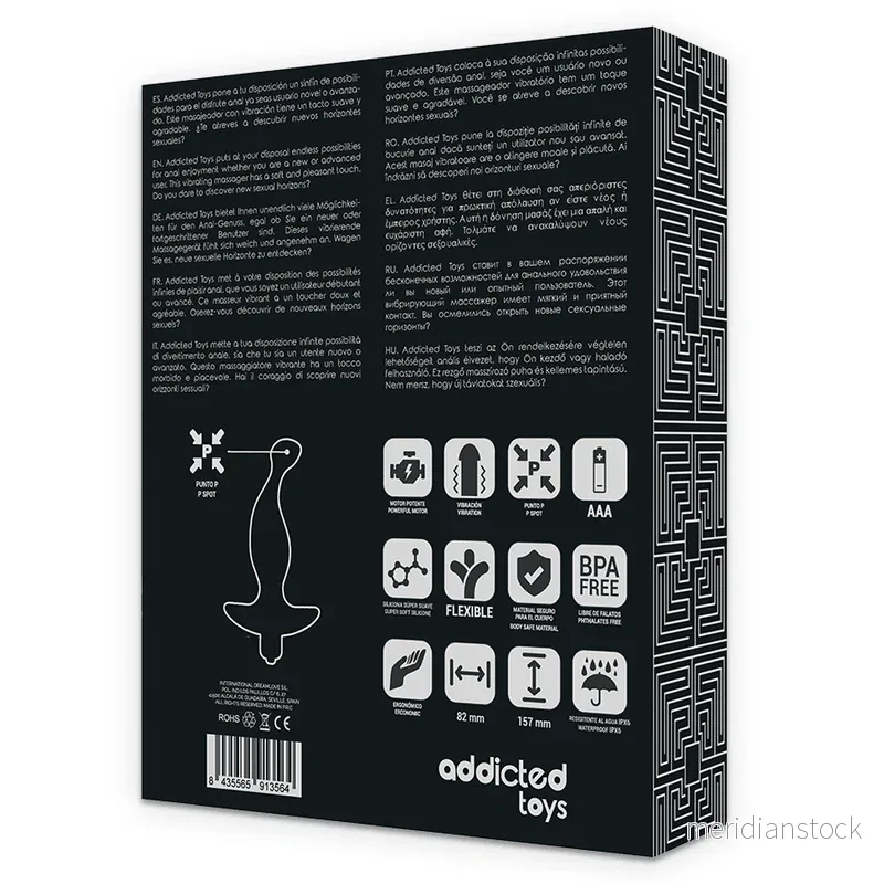 ADDICTED TOYS - ANAL MASSAGER WITH BLACK VIBRATIONMODEL 1 - Bild 3