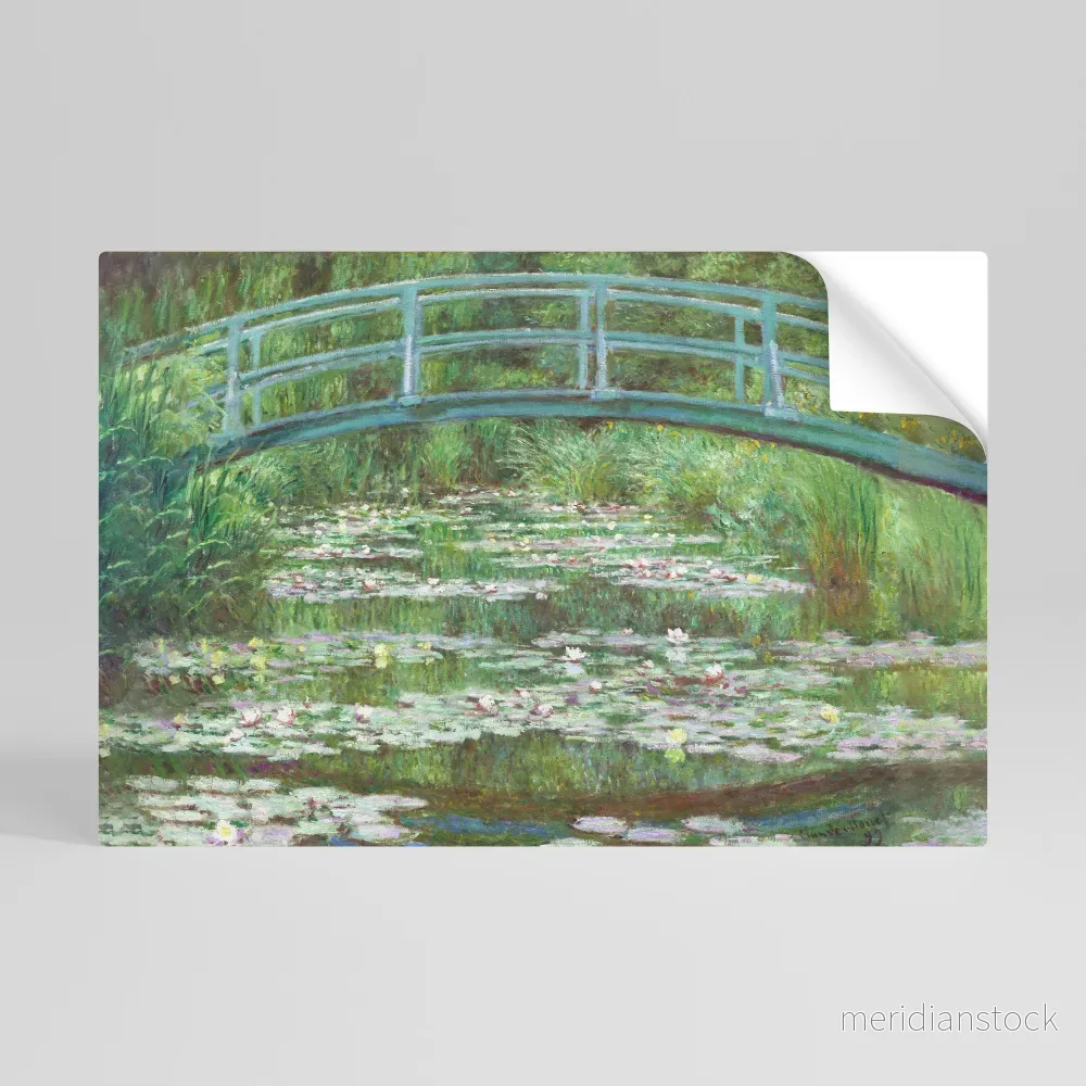 JAPANESE FOOTBRIDGE Självhäftande Horisontell Poster JAPANESE FOOTBRIDGE Självhäftande Horisontell Poster