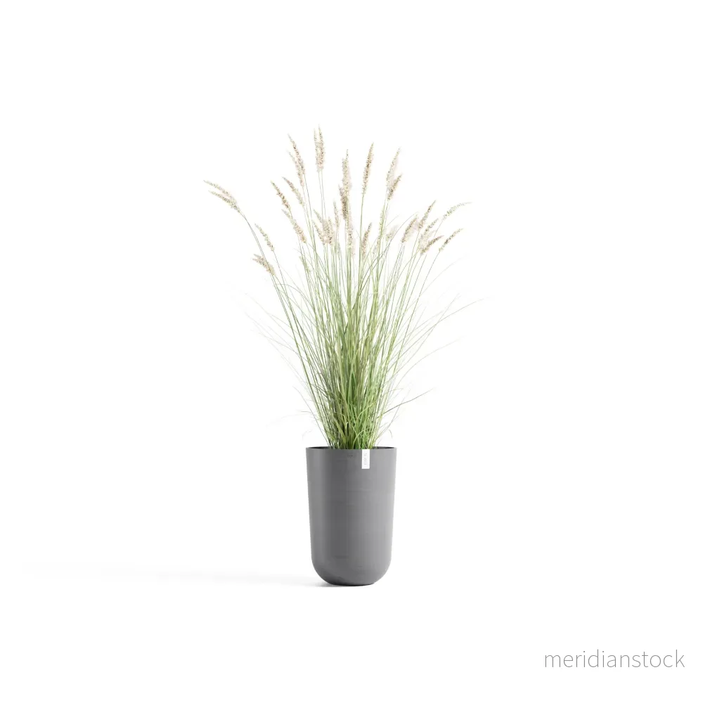 Kruka Oslo hög 52cm grå