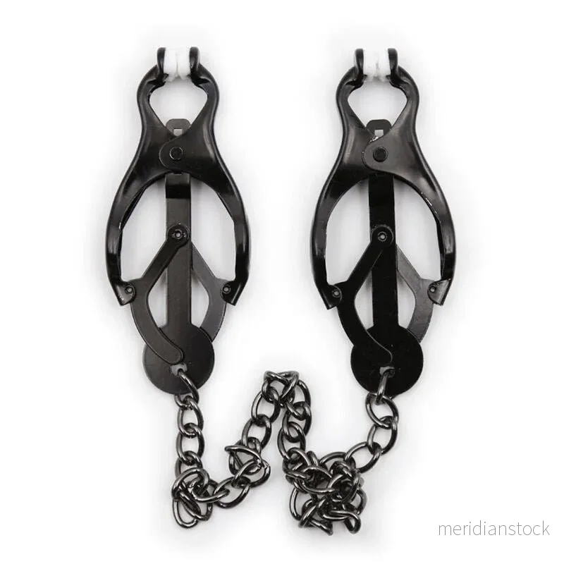 OHMAMA FETISH - JAPANESE NIPPLE Clamps WITH BLACK CHAIN - Bild 3