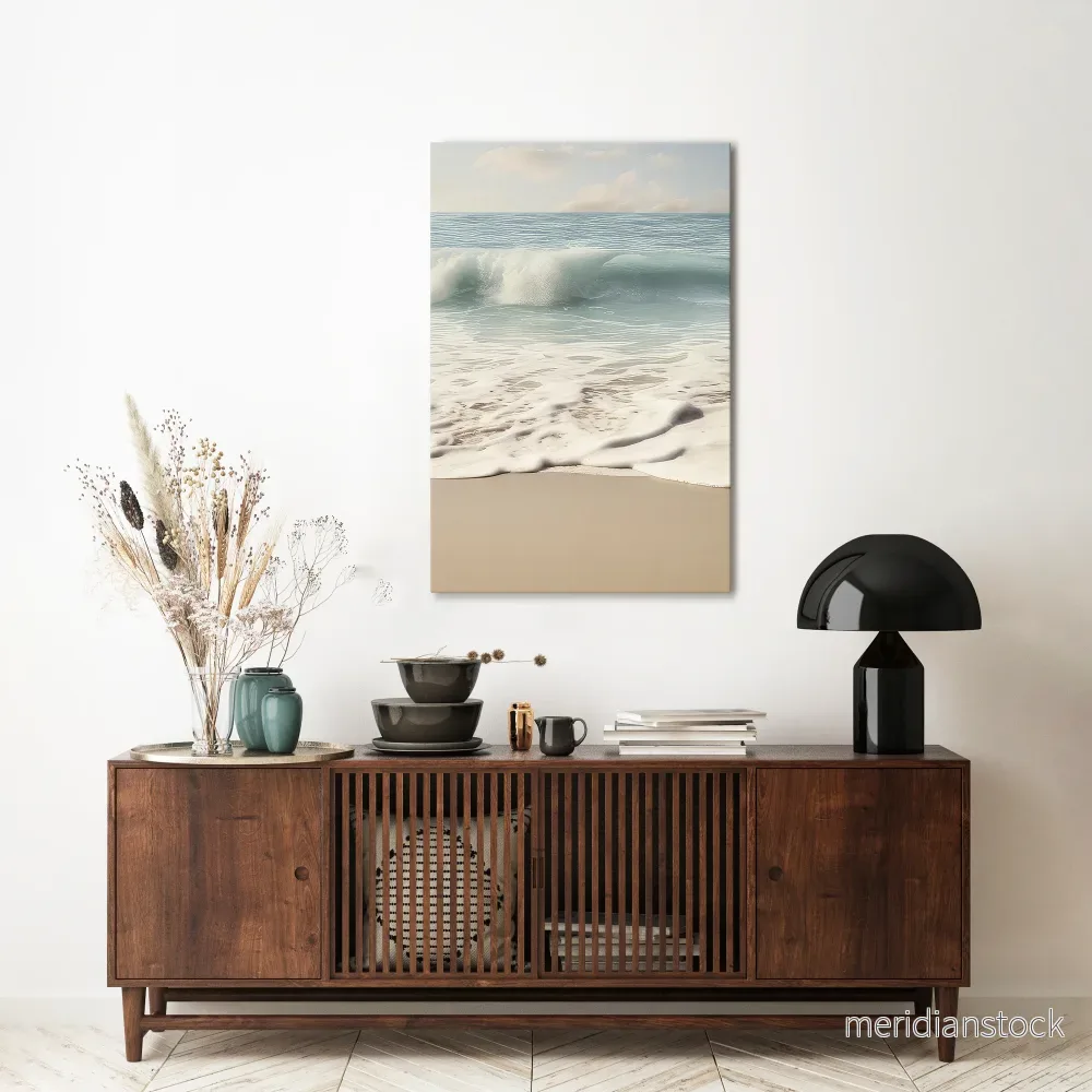 OCEAN WHISPER Vertical Canvas Print