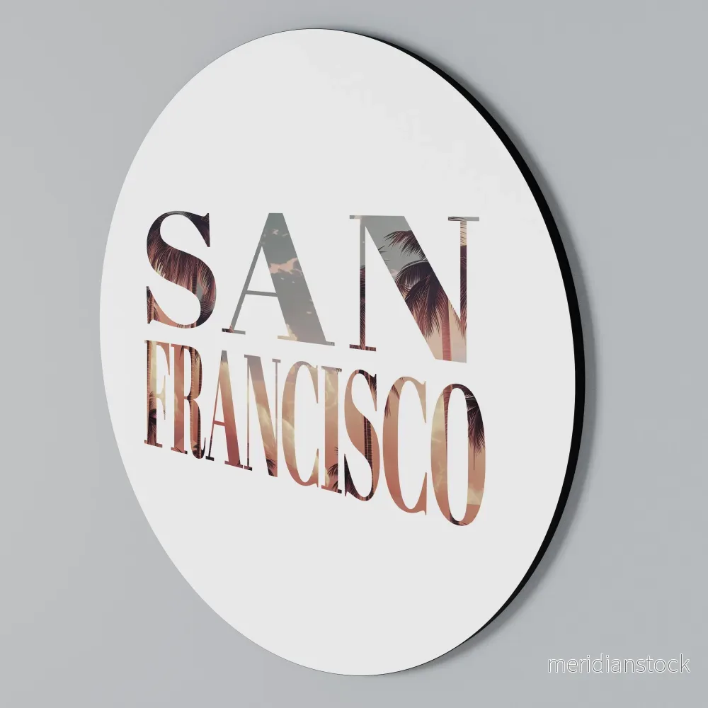 SAN FRANCISCO Rund väggdekor - Bild 2