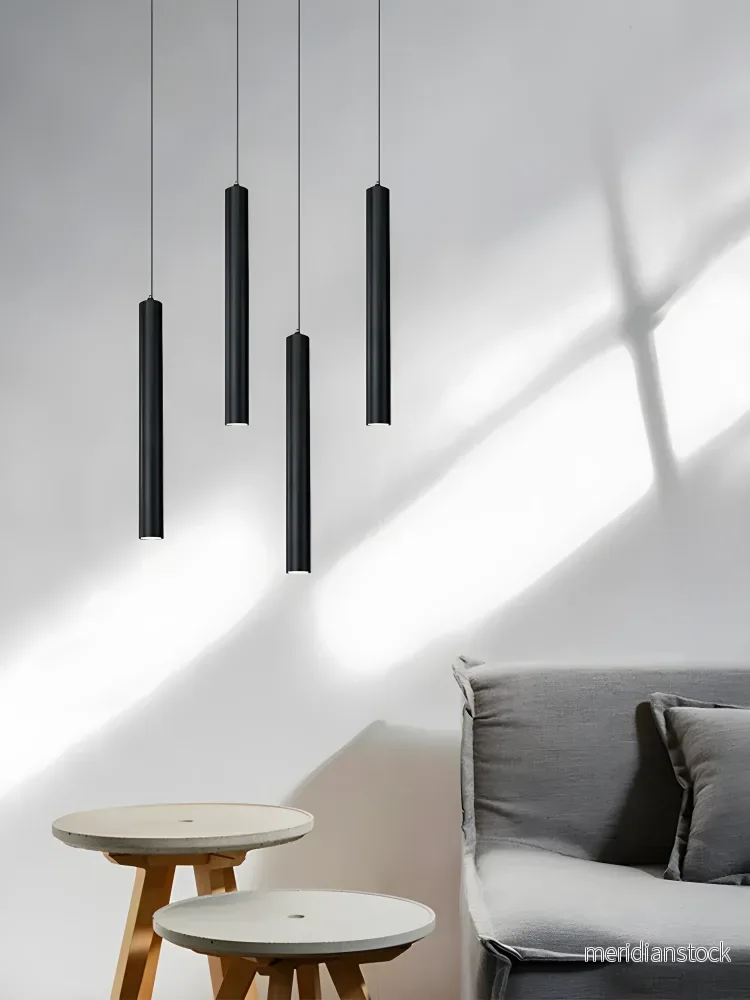 Pendellampa LED med dubbla skärmar – modern taklampa i nordisk stil - Bild 2