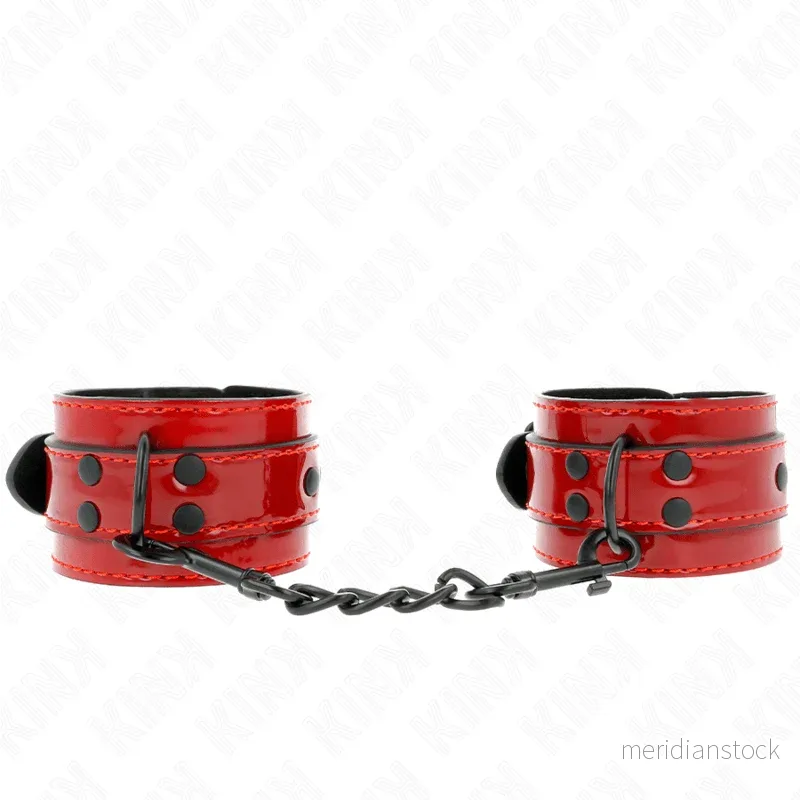 KINK - DARK RED WRIST CUFFS 23 X 5 CM