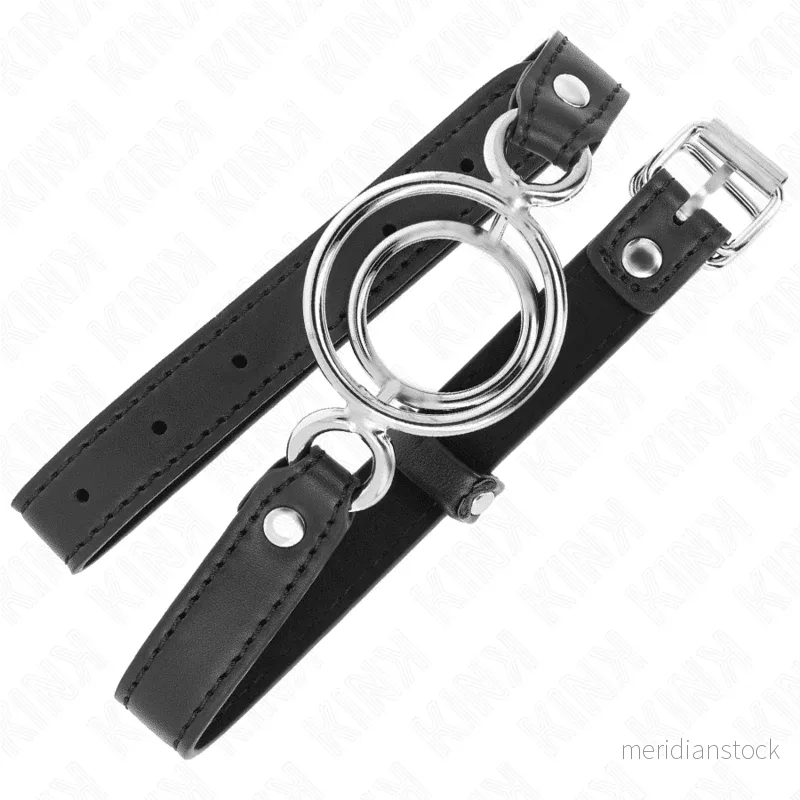 KINK - GAG WITH MULTIPLE O-RINGS 5 CM BLACK 63 X 2.5 CM - Bild 2