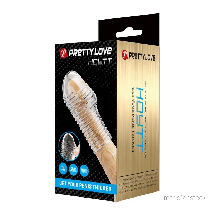 PRETTY LOVE - HOTTT PENIS SLEEVE GET YOUR PENIS THICKER TRANSPARENT - Bild 3