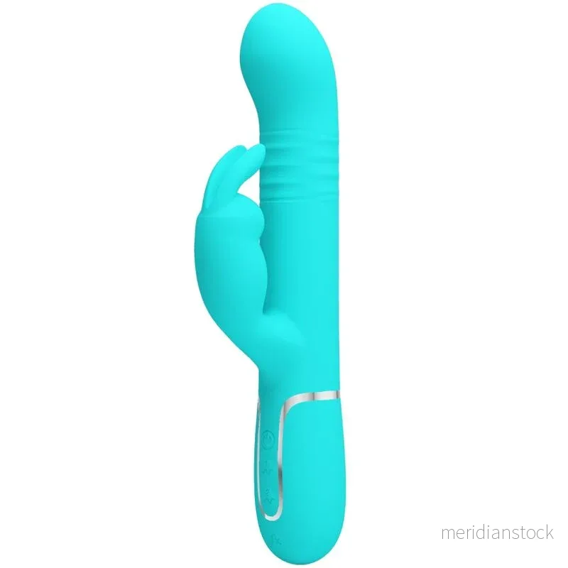 PRETTY LOVE - COALE RABBIT VIBRATOR PEARLS AQUA GREEN