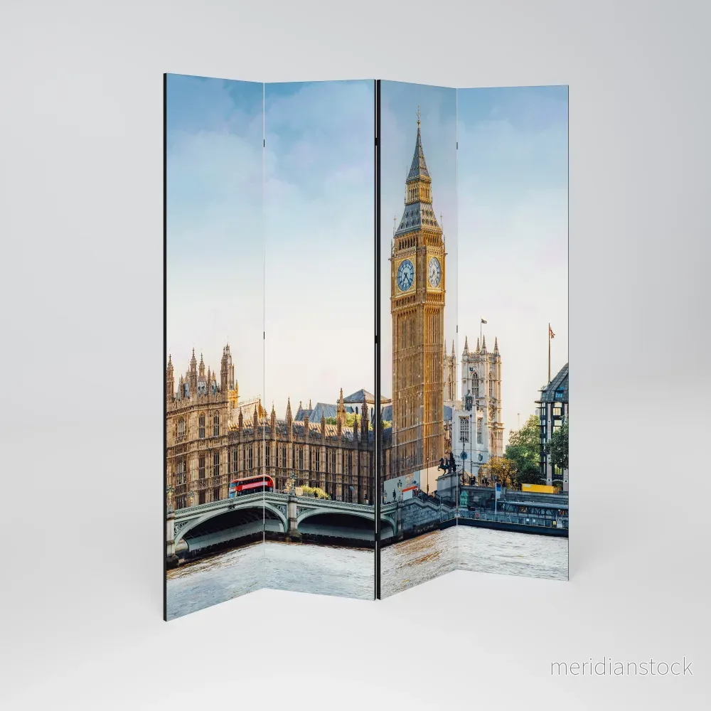 TIMELESS LONDON ELEGANCE Rumsavdelare 4 paneler - Bild 2