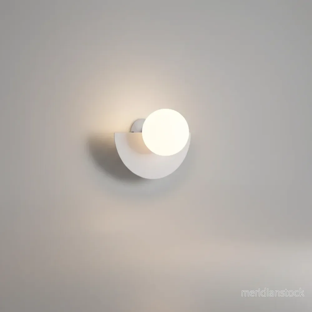 Metall Halvmåne Vägglampa - HalvGlow - Bild 2