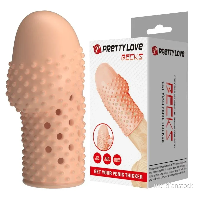 PRETTY LOVE - GEEK'S PENIS SLEEVE GET YOUR PENIS THICKER NATURAL COLOR