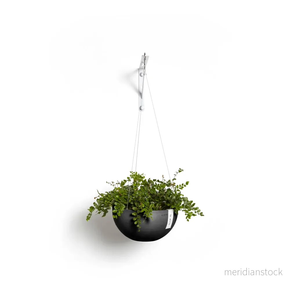 Kruka Bryssel hängbar 33cm mörkgrå - Bild 3
