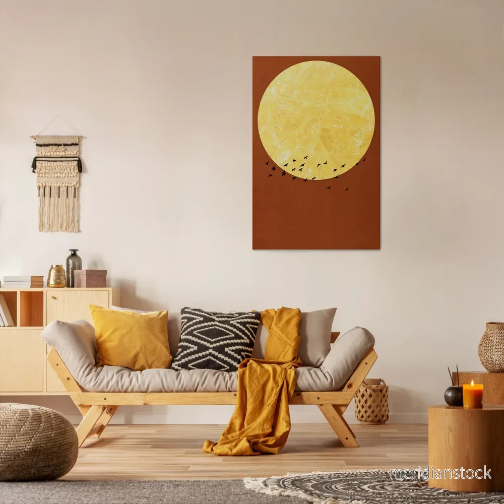 MOONLIT MIGRATION Vertical Canvas Print - Bild 2