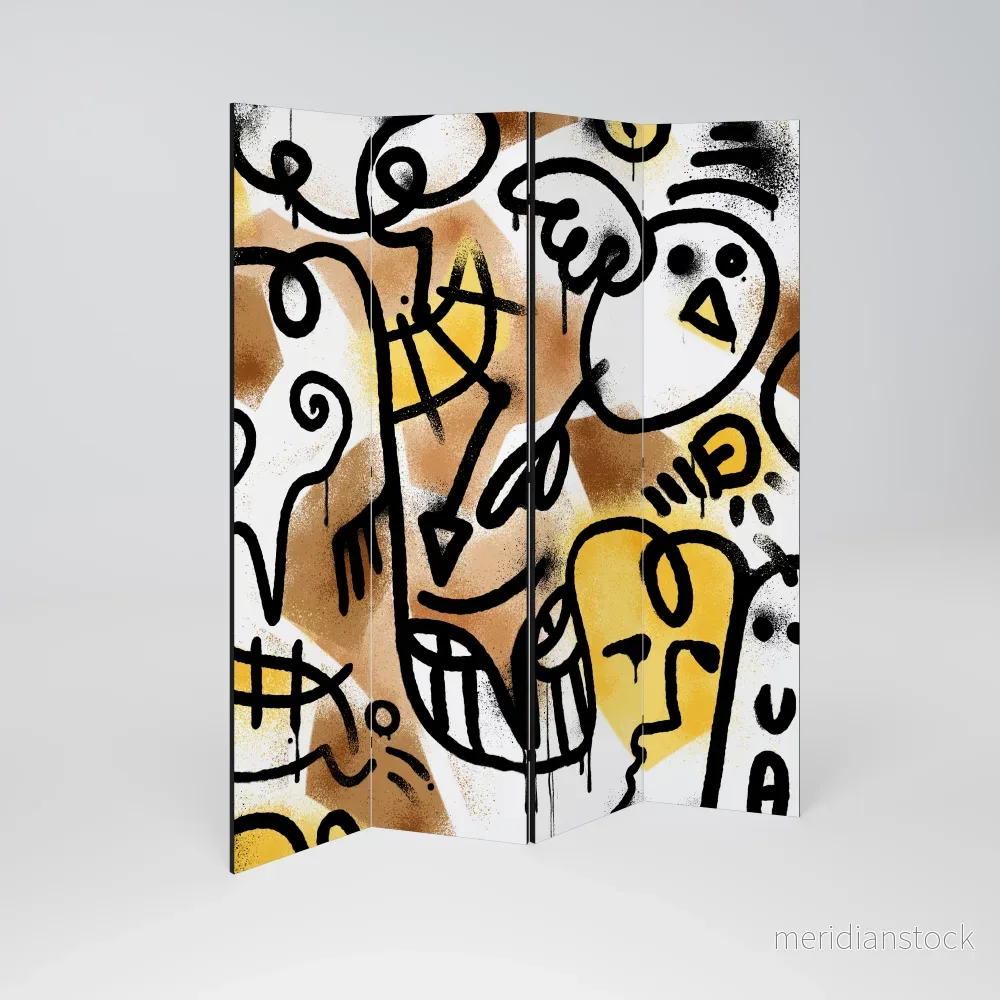 URBAN CANVAS Rumsavdelare 4 paneler