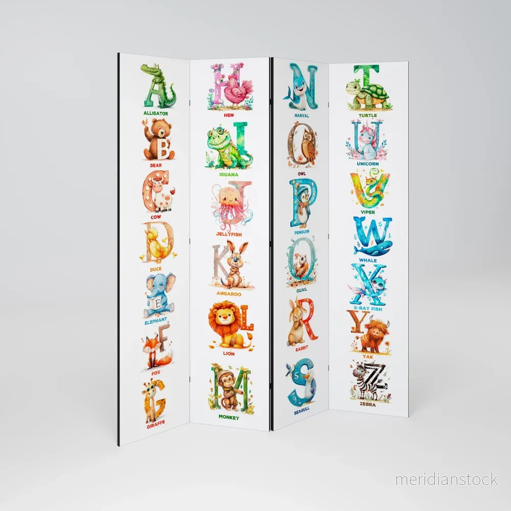 JOYFUL LETTERS Rumsavdelare 4 paneler - Bild 2