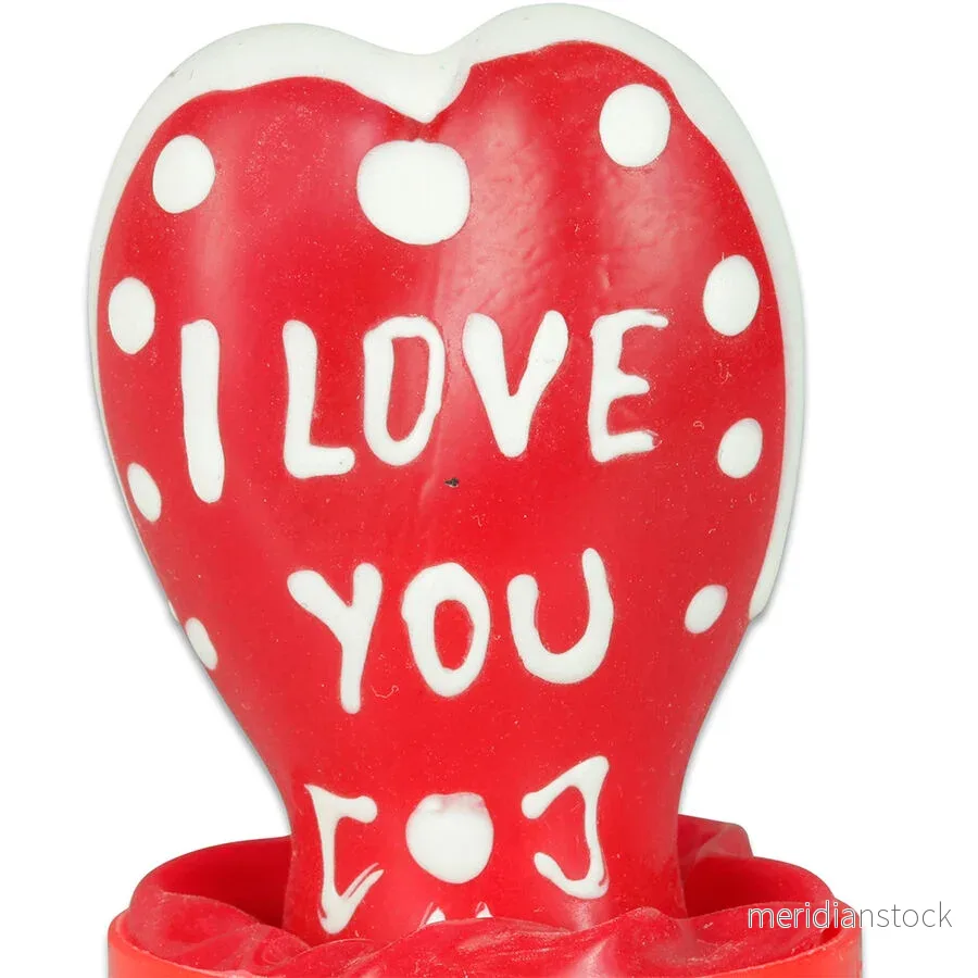 CONDOMERIE - HANDPAINTED NOVELTY CONDOMS HEART - I LOVE YOU MODEL 1 - Bild 2