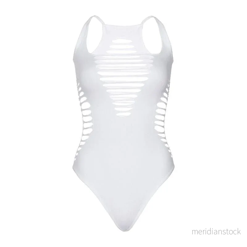 LEG AVENUE - BODY THONG RACERBACK BLACK - Bild 2