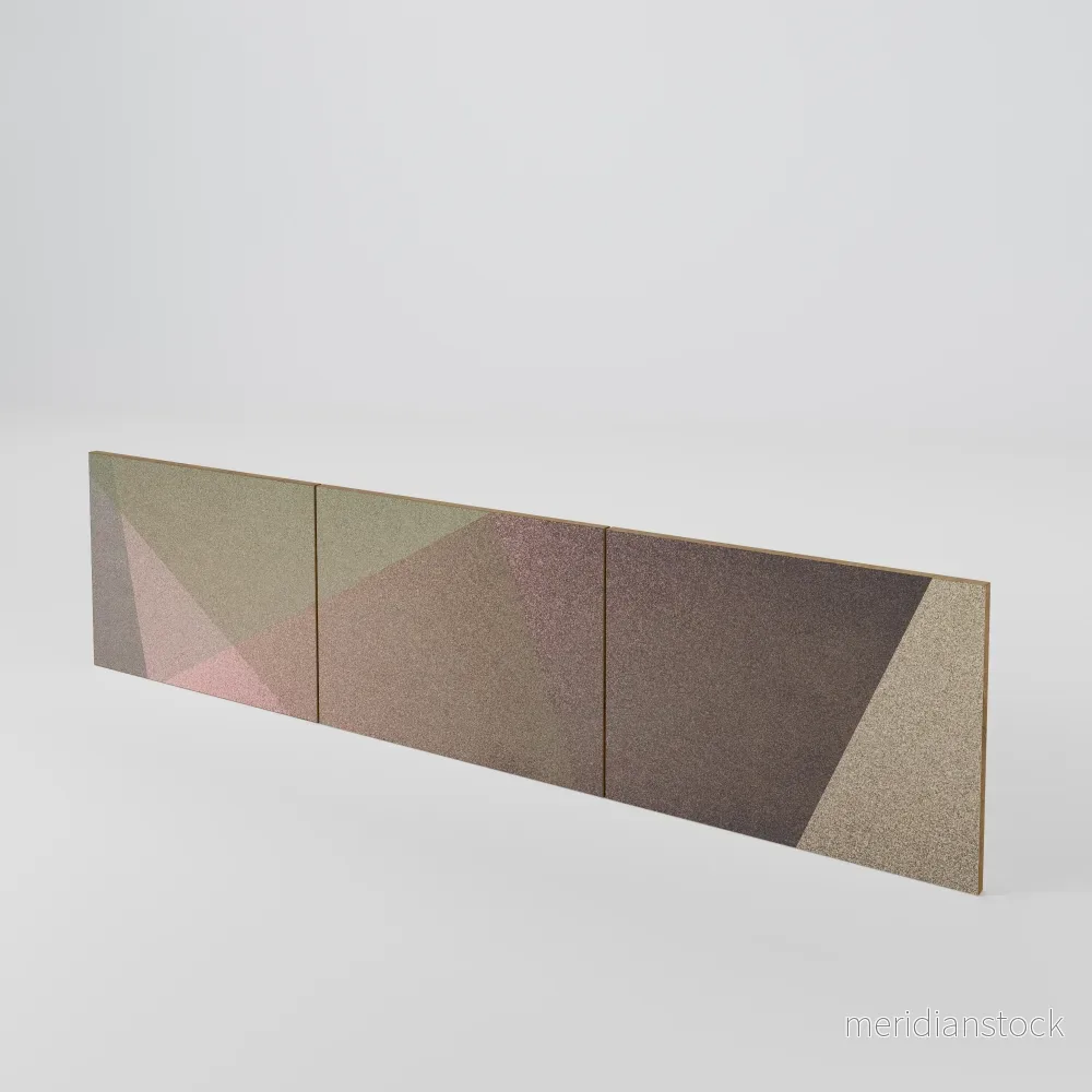 BEIGE GEOMETRY Luckset med 3 dörrar till TV-bänk BEIGE GEOMETRY Luckset med 3 dörrar till TV-bänk