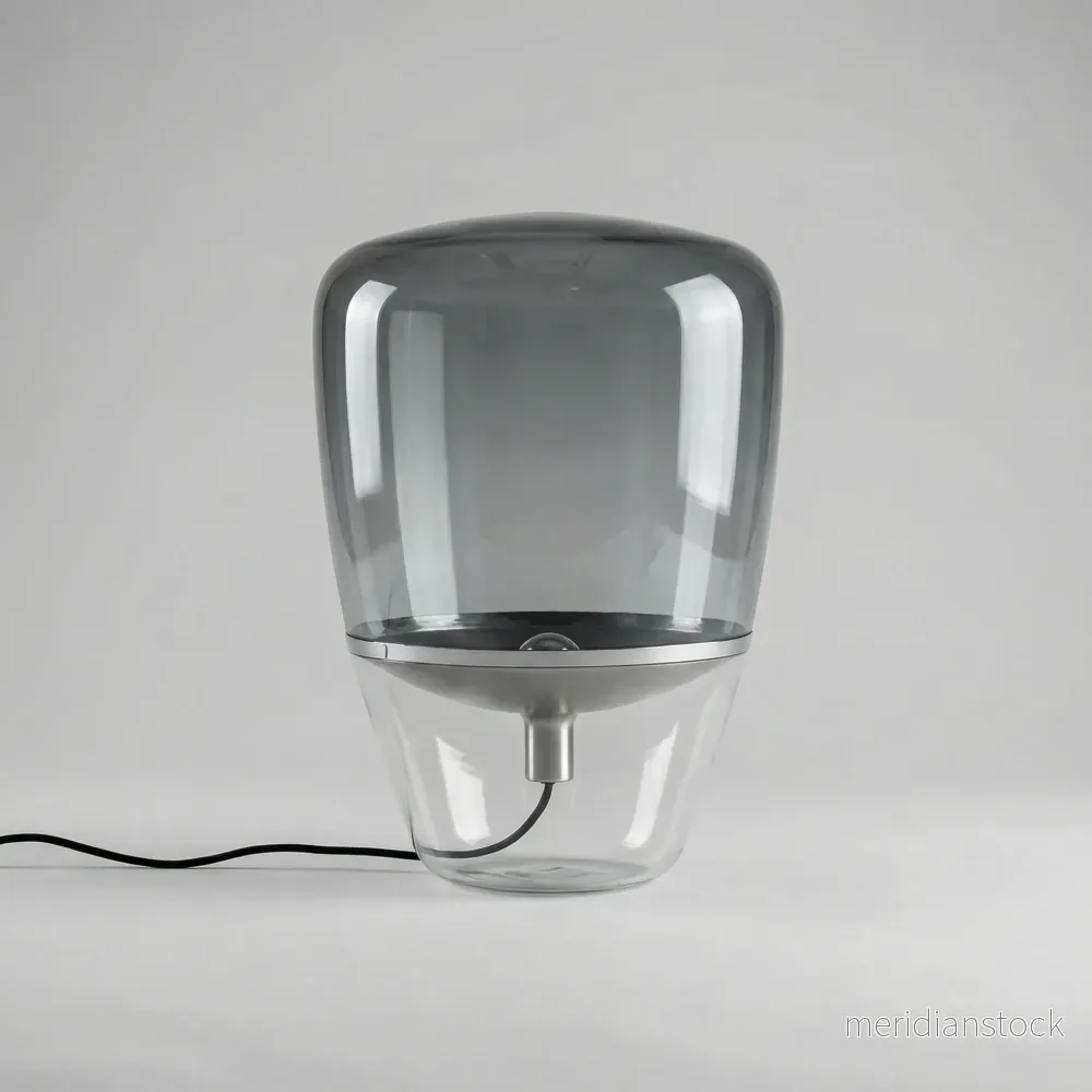 Minimalistisk glasbordslampa – Nordella - Bild 2