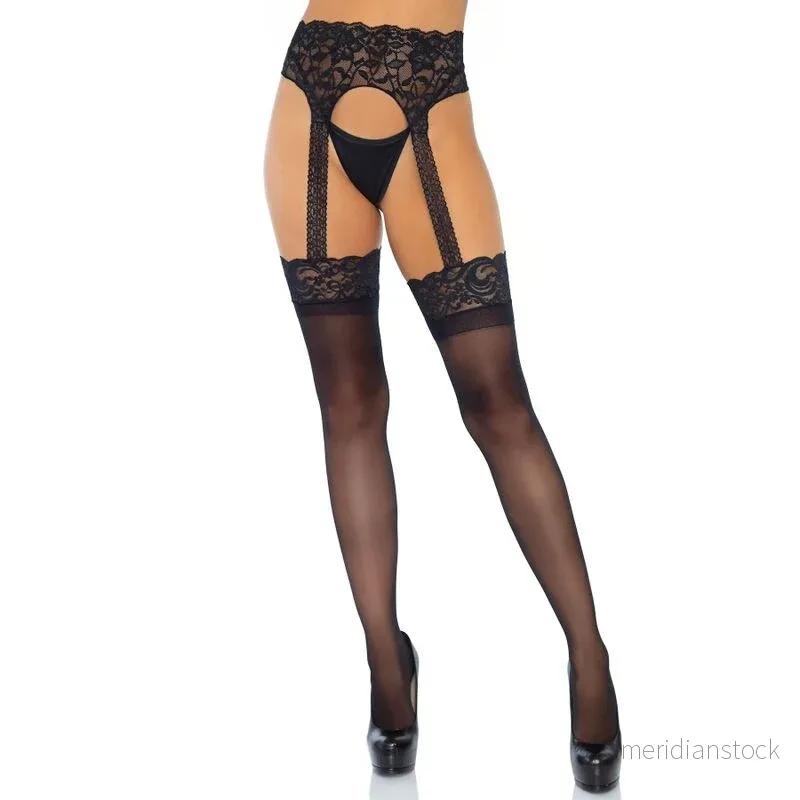 LEG AVENUE - OPAQUE GARTERBELT STOCKING ONE SIZE - Bild 2