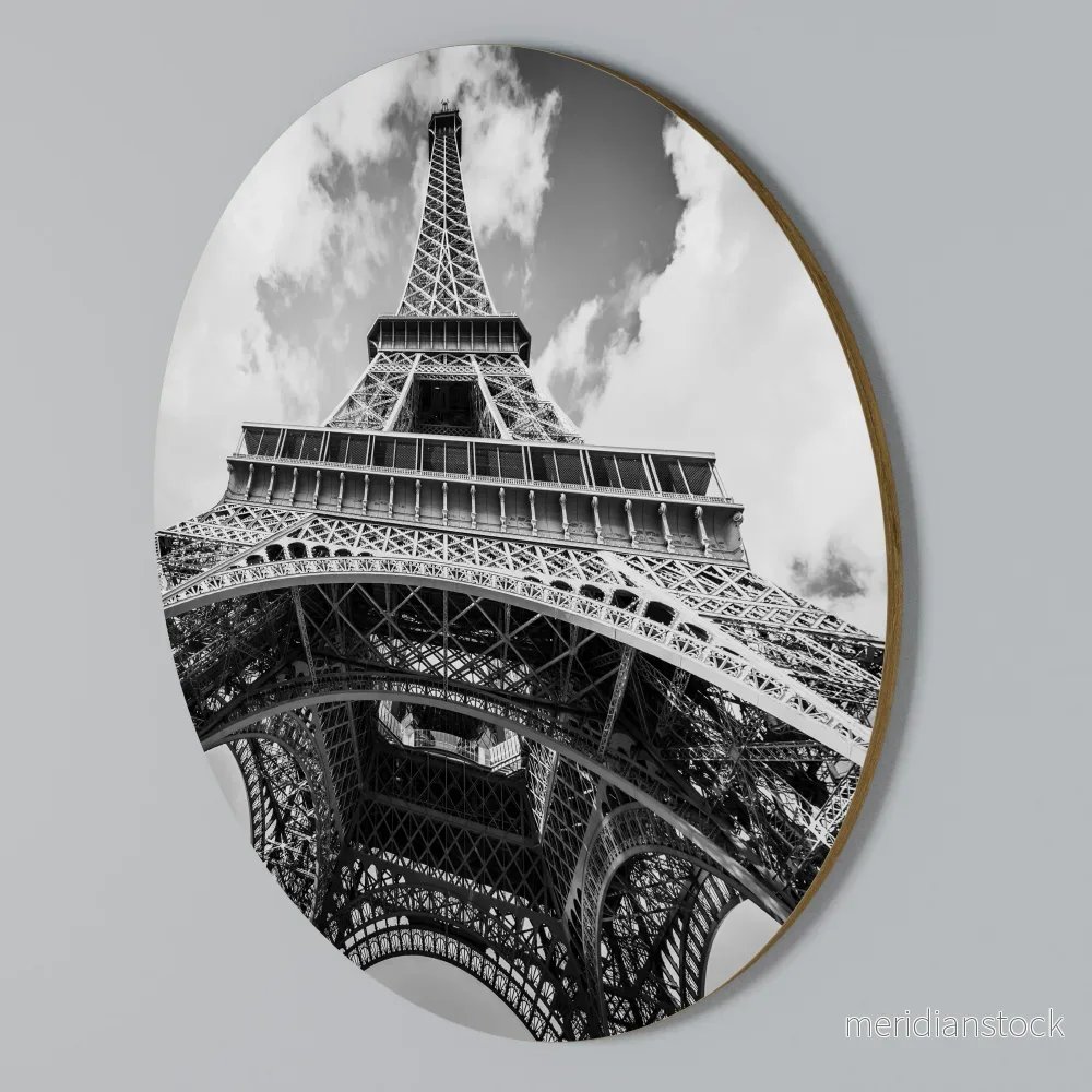 TIMELESS EIFFEL PERSPECTIVE Rund väggdekor