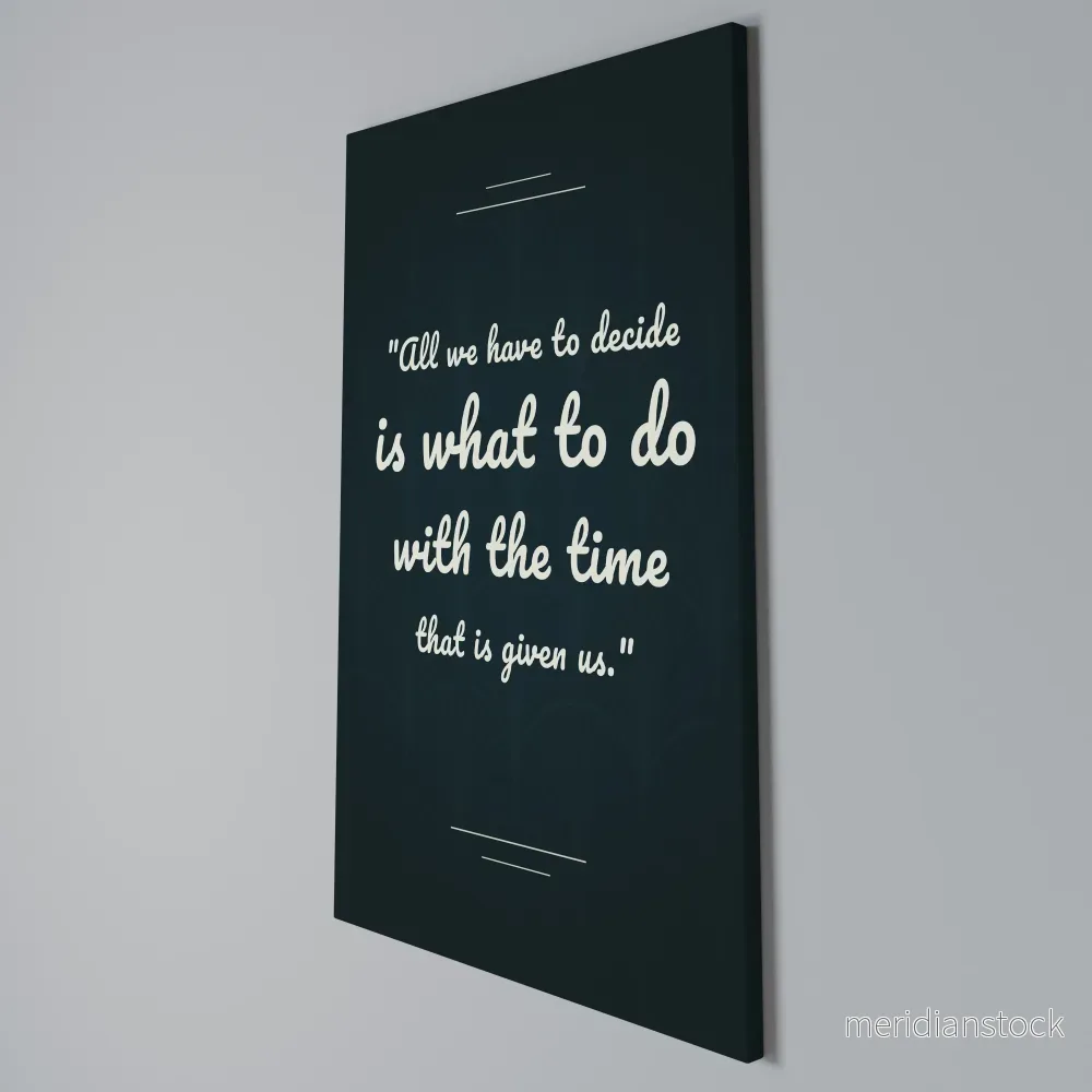 DECISIONS IN MOMENTS Vertical Canvas Print - Bild 3