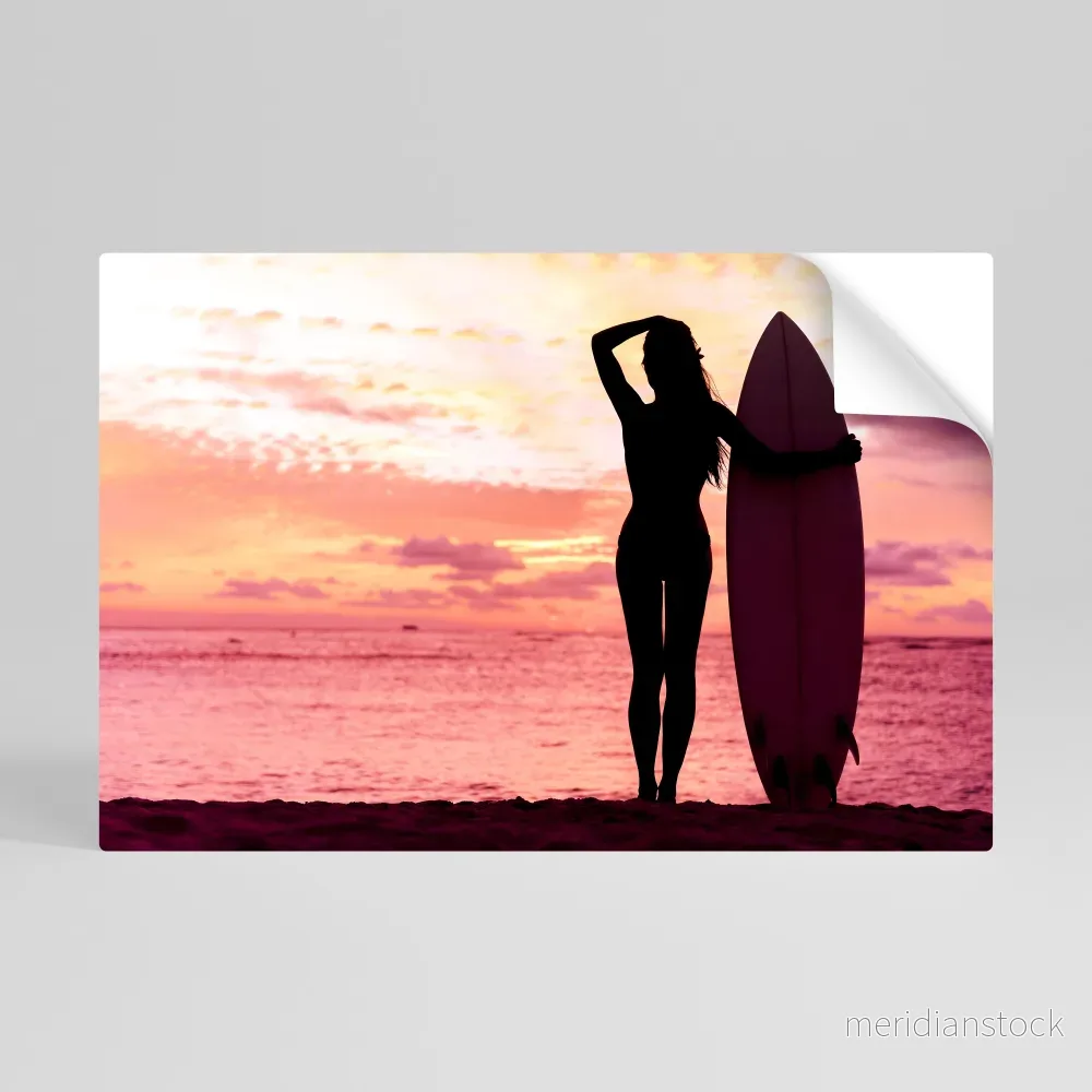 SUNSET SURF SPIRIT Självhäftande Horisontell Poster - Bild 3