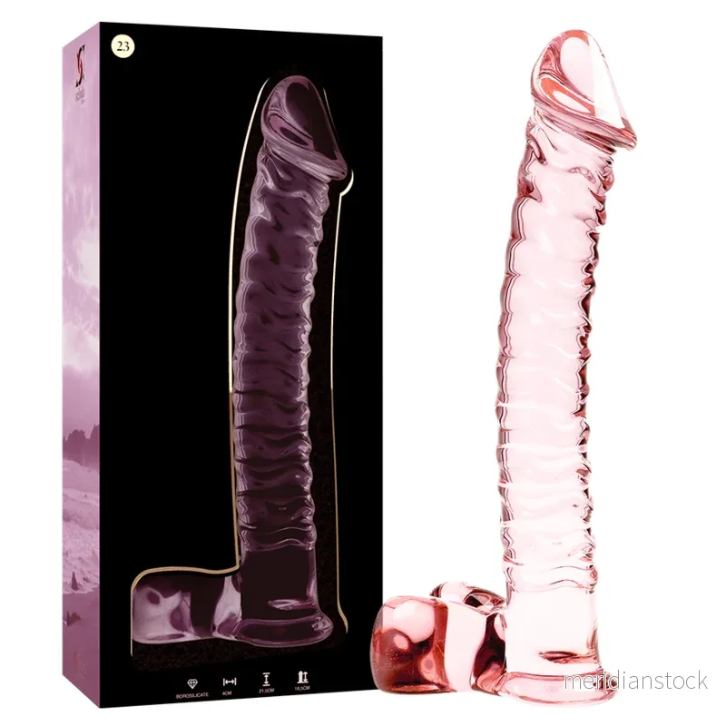 NEBULA SERIES BY IBIZA - MODEL 23 DILDO BOROSILICATE GLASS CLEAR 21.5 CM -O- 4 CM - Bild 2