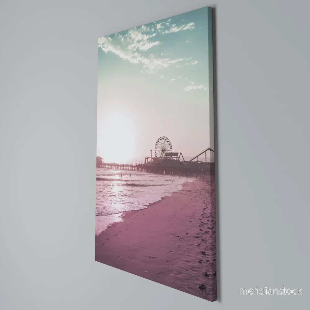 PASTEL COAST VIBES Vertical Canvas Print - Bild 3