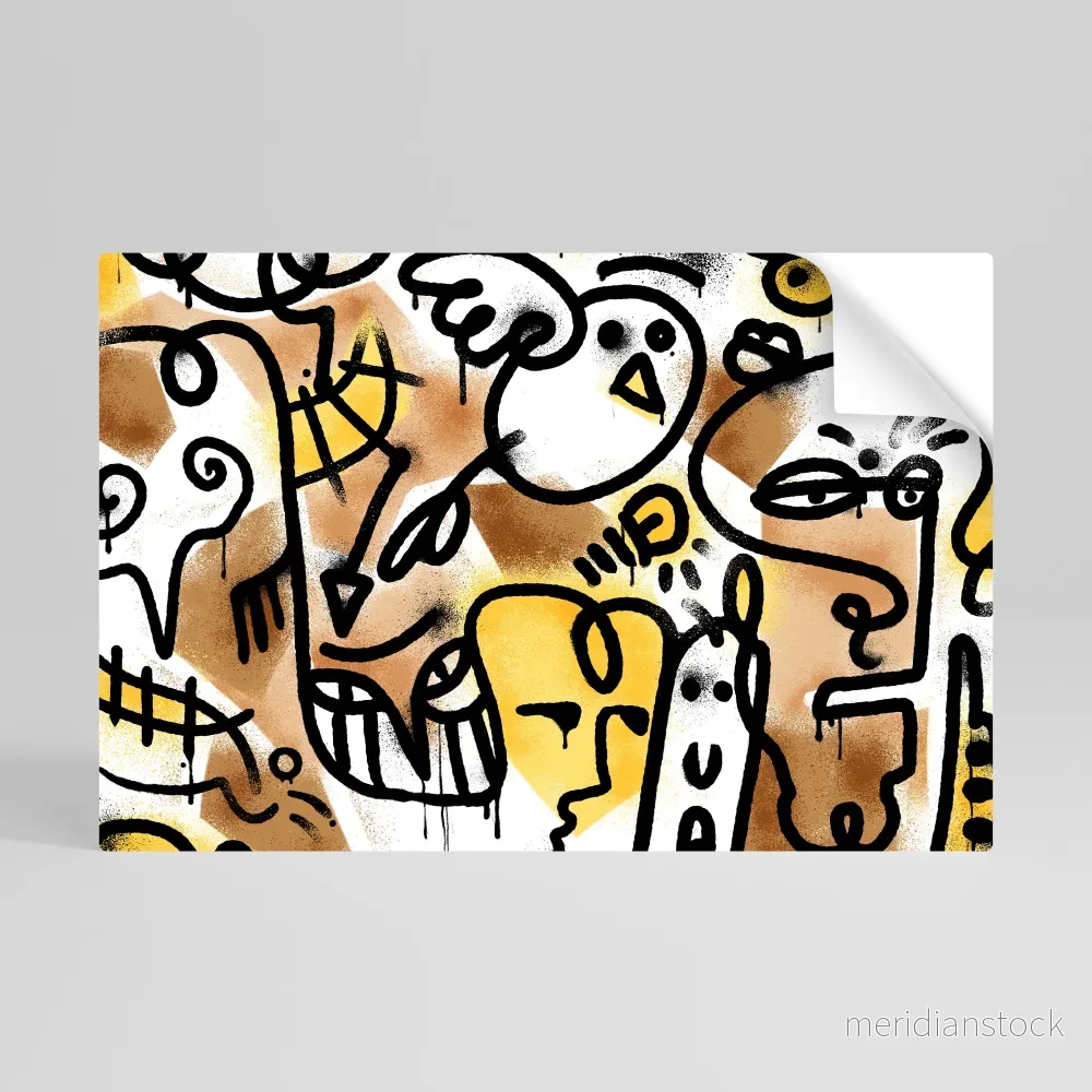 URBAN CANVAS Självhäftande Horisontell Poster - Bild 3