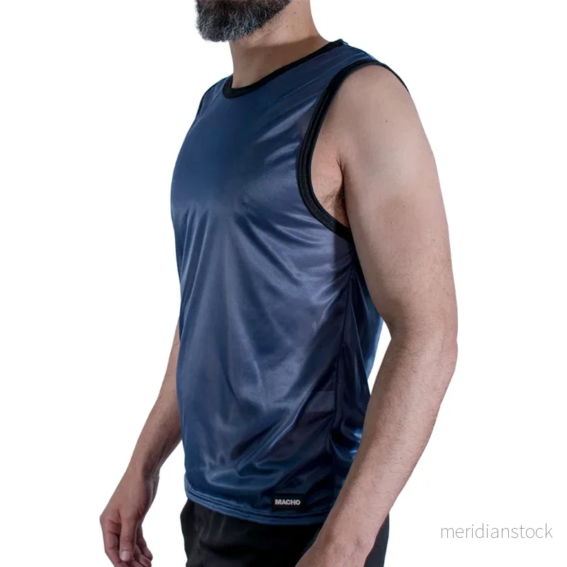 MACHO - NAVY BLUE T-SHIRT S/M - Bild 3