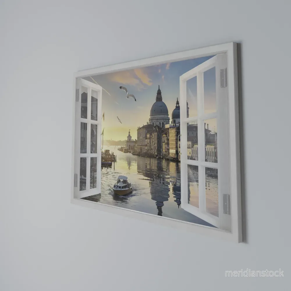 WINDOW TO VENICE Horizontal Canvas Print - Bild 3