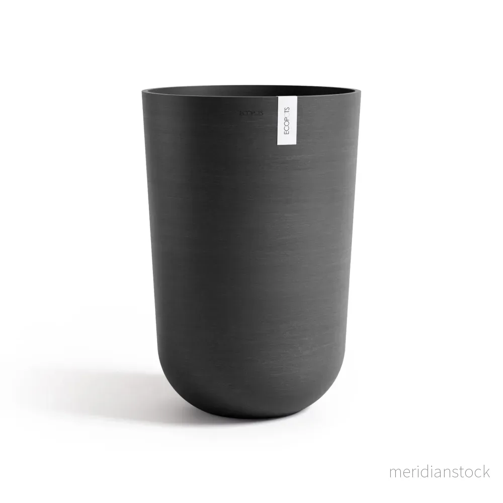 Kruka Oslo hög 52cm mörkgrå - Bild 3