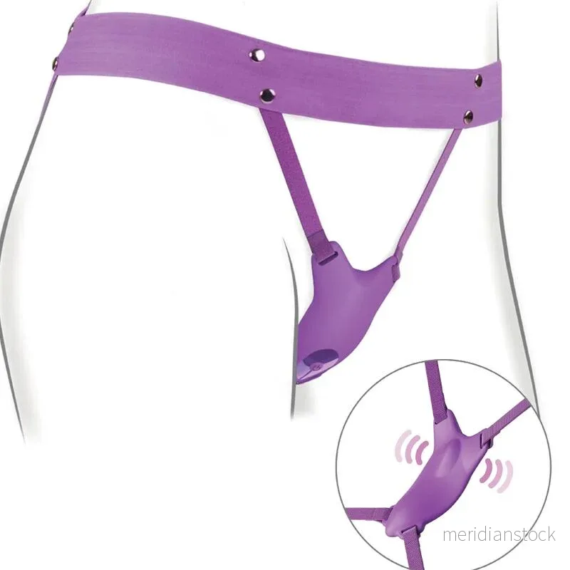 FANTASY FOR HER - BUTTERFLY HARNESS, VIBRATING RECHARGEABLE & REMOTE CONTROL PURPLE - Bild 3