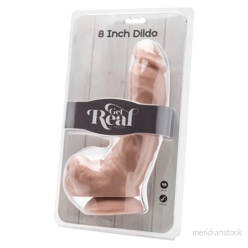 GET REAL - DILDO 20,5 CM WITH BALLS SKIN - Bild 2