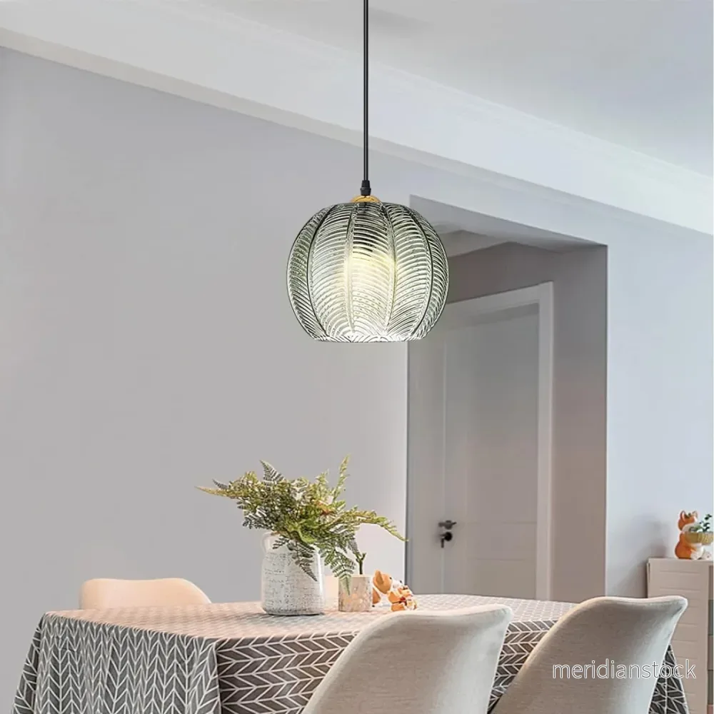 Pendellampa i grönt glas – modern hängande taklampa