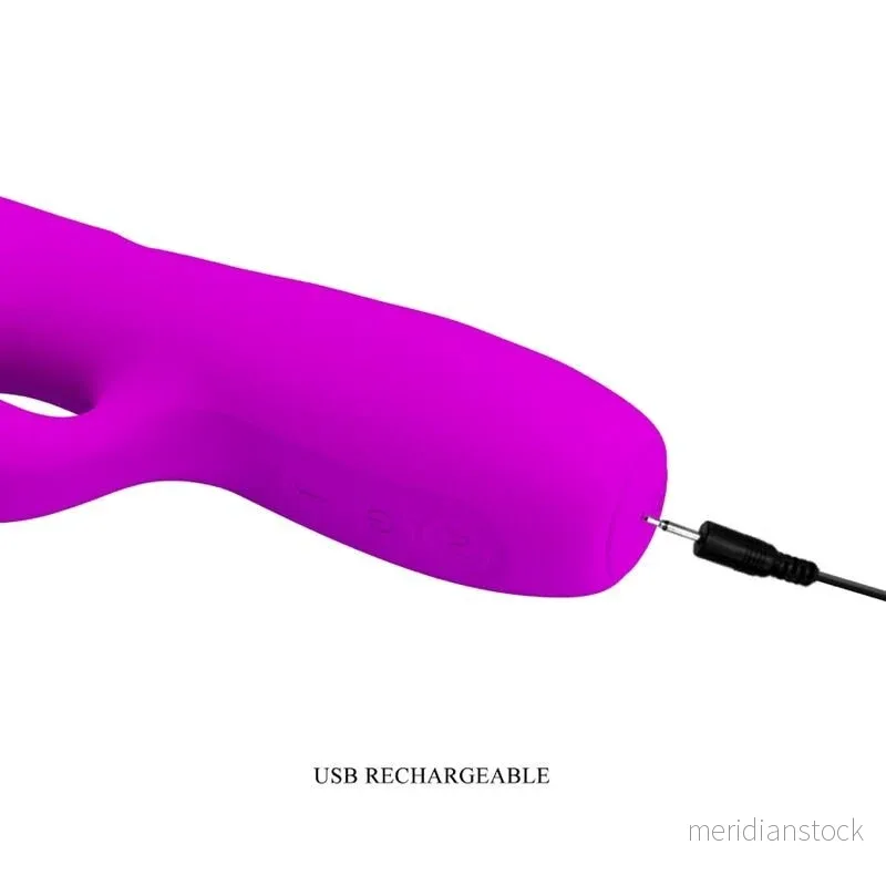 PRETTY LOVE - MELANIE PURPLE RECHARGEABLE RABBIT VIBRATOR - Bild 2