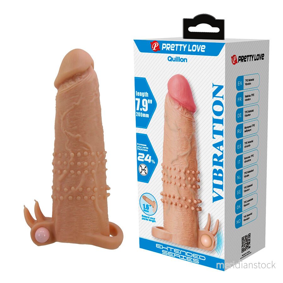 PRETTY LOVE - QUILLON PENIS SLEEVE WITH CLITORAL STIMULATOR AND VIBRATION - Bild 2