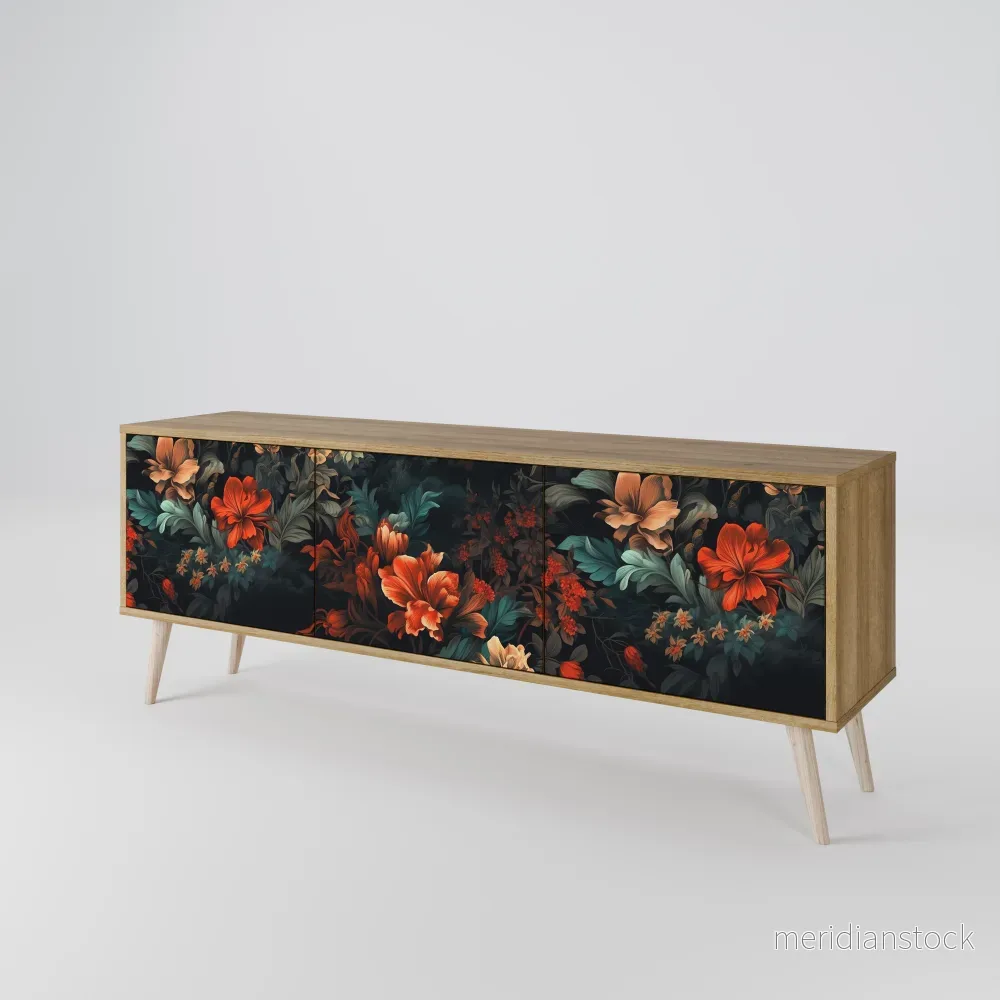 IMAGINARY BLOSSOM TV-bänk med 3 dörrar