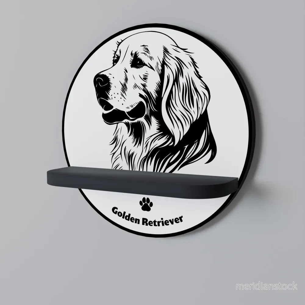 GOLDEN RETRIEVER Dekorationshylla