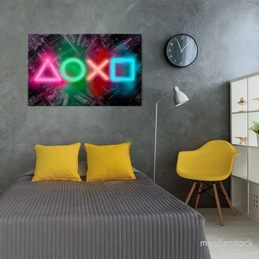 CYBERPUNK CHRONICLE Horizontal Canvas Print - Bild 2