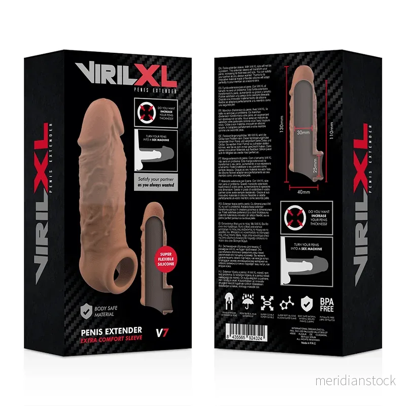 VIRILXL - LIQUID SILICONE V7 BROWN PENIS EXTENSION - Bild 3