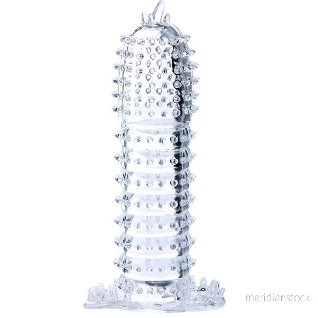 BAILE Penis Sheath with Stimulating Points – 14 cm Transparent Design BAILE Penis Sheath with Stimulating Points – 14 cm Transparent Design