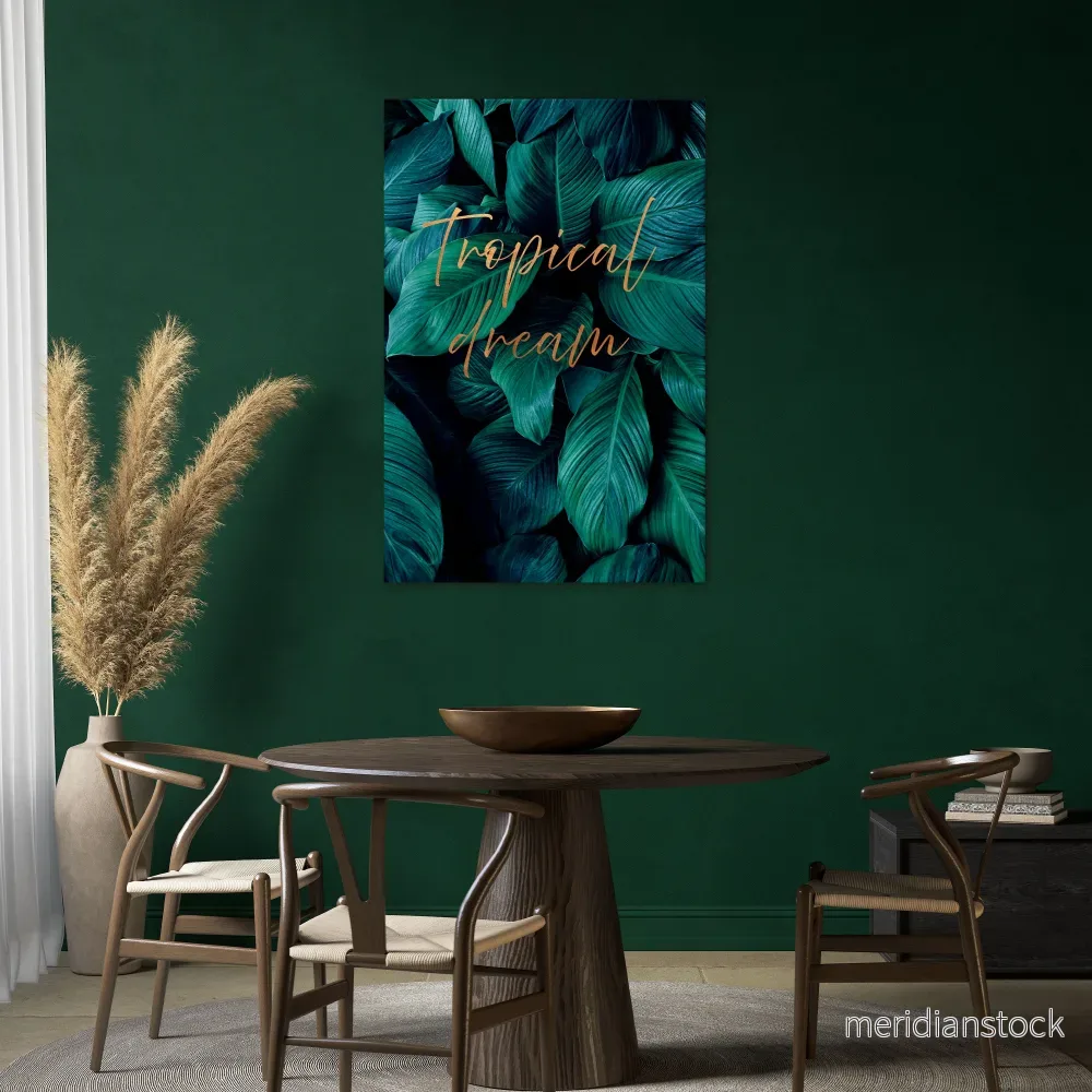 TROPICAL BLISS Vertical Canvas Print