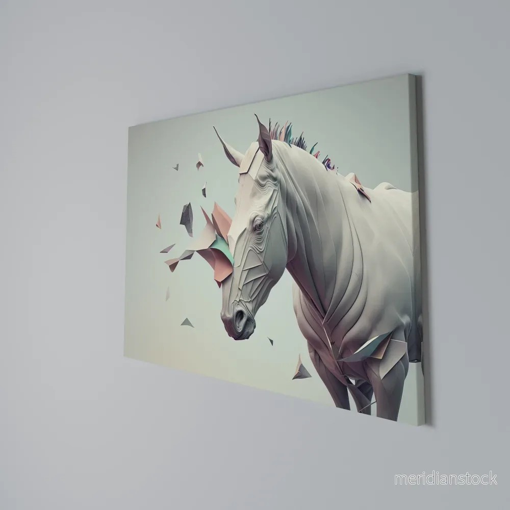 FUTURISTIC HORSE Horizontal Canvas Print - Bild 2